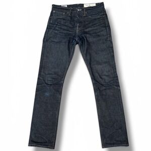 Rogue Territory Stanton Slim Straight Men 28 Dark Indigo Japanese Selvedge Denim